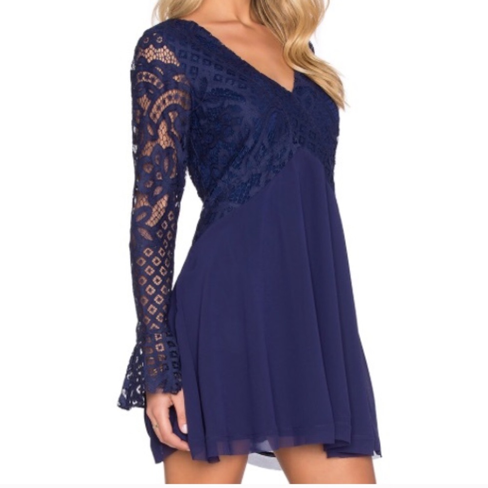 Tularosa Blue Lace Dress